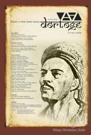 Dörtöğe Felsefe ve Bilim Tarihi Yazıları Hakemli Dergi Yıl: 9 Sayı: 18 - Dörtöğe Dergisi