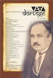 Dörtöğe Felsefe ve Bilim Tarihi Yazıları Hakemli Dergisi Yıl: 12 Sayı: 23 - Dörtöğe Dergisi
