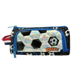 Dream Vest Futbol Mavi İpli Önü Kabartmalı Çift Gözlü Kalem Kutu U2099 - Ceren