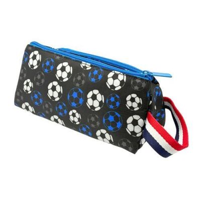 Dream Vest Futbol Mavi İpli Önü Kabartmalı Çift Gözlü Kalem Kutu U2099 - 3