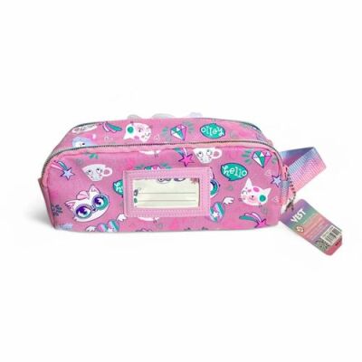 Dream Vest Gözlüklü Kedi Çift Gözlü Kalem Kutu U2094 - 2