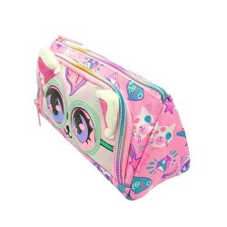 Dream Vest Gözlüklü Kedi İpli Önü Kabartmalı Çift Gözlü Kalem Kutu U2099 - 2