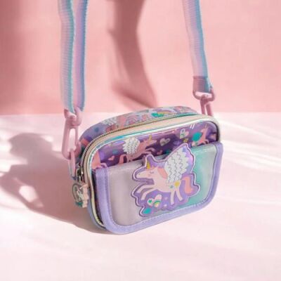 Dream Vest Mor Kanatlı Unıcorn Çapraz Çanta U2024 - 2