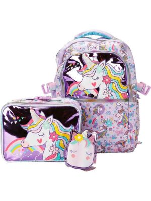 Dream Vest Mor Unıcorn 3`Lü Çanta Seti U2092-U2100-U2101 - 1