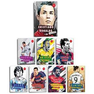 Dünya Futbol Yıldızları Set - 8 Kitap - Poster Hediyeli - Siyah Beyaz Yayınları