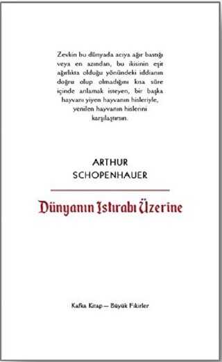 Dünyanın Istırabı Üzerine - Kafka Kitap