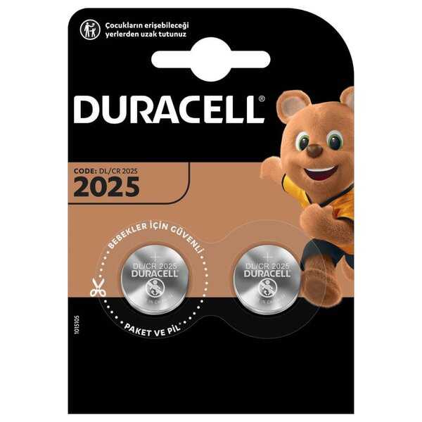 Duracell Düğme Pil 2025 3Volt 2li Paket
