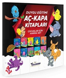 Duygu Eğitimi Kitapları - Aç Kapa Kitaplar Serisi 10 Kitap - Teleskop Popüler Bilim