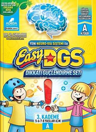 Easy Dikkati Güçlendirme Seti 5-8 Yaş A - Adeda Yayınları
