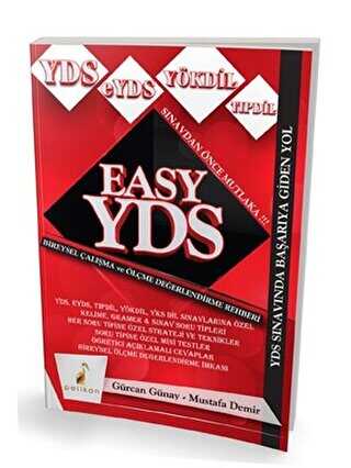Pelikan Tıp Teknik Yayıncılık Easy YDS Bireysel Çalışma ve Ölçme Değerlendirme Rehberi