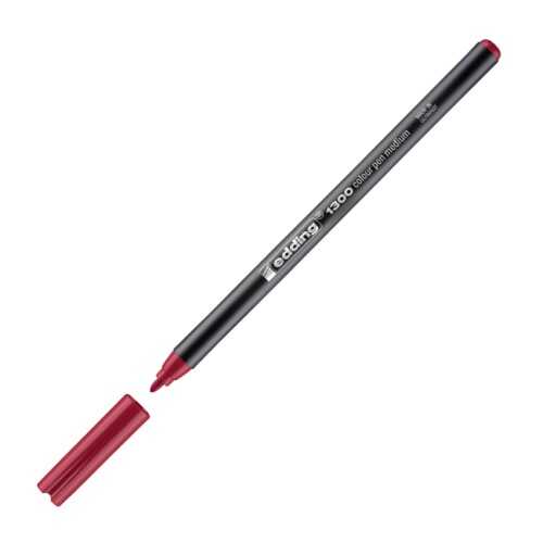 Edding 1300 Orta Uçlu Keçeli Kalem Carmina Kırmızısı