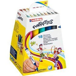 Edding 14 Funtastıcs Çocuklar İçin Keçeli Kalem 18Li Set - Edding