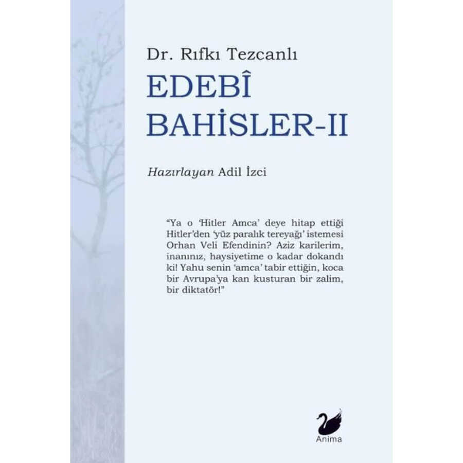 Edebi Bahisler - 2 - Anima Yayınları