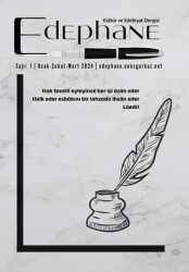 Edephane Dergisi sayı:1 Ocak-Şubat-Mart- 2024 - Cinius Yayınları