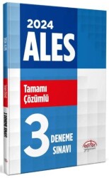 Editör Yayınevi 2024 ALES Tamamı Çözümlü 3 Deneme Sınavı - Editör Yayınevi
