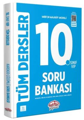 Editör Yayınevi 10. Sınıf VIP Tüm Dersler Soru Bankası - 1