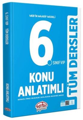 Editör Yayınevi 6. Sınıf VIP Tüm Dersler Konu Anlatımlı - 1