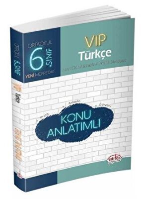 Editör Yayınevi 6. Sınıf VIP Türkçe Konu Anlatımlı - 1