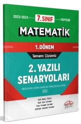Editör Yayınevi 7. Sınıf Matematik 1. Dönem Ortak Sınavı 2. Yazılı Senaryoları Tamamı Çözümlü - Editör Yayınevi