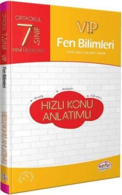 Editör Yayınevi 7. Sınıf VIP Fen Bilimleri Hızlı Konu Anlatımlı - 1