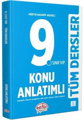 Editör Yayınevi 9. Sınıf VIP Tüm Dersler Konu Anlatımlı - 1