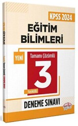 Editör Yayınevi KPSS Eğitim Bilimleri Tamamı Çözümlü 3 Deneme Sınavı - Editör Yayınevi