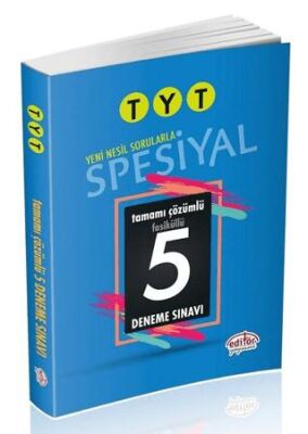 Editör Yayınevi TYT Spesiyal Fasiküllü 5 Deneme Çözümlü - 1