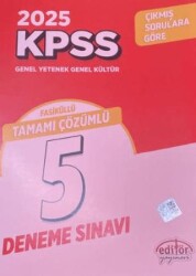 KPSS GYGK Tamamı Çözümlü 5 Fasikül Deneme Sınavı - Editör Yayınevi