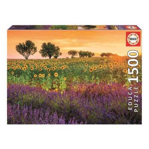 Educa Puzzle - 1500 Parça - Field Of Sunflowers And Lavender