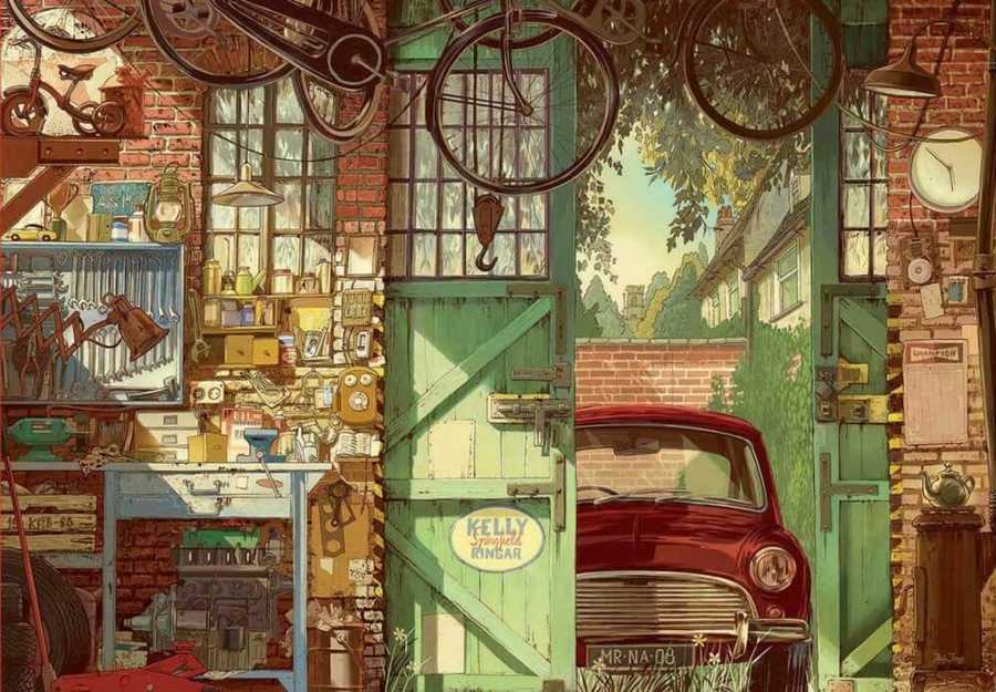 Educa Puzzle - 1500 Parça - Old Garage Arly Jones