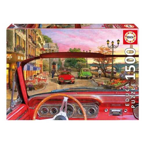 Educa Puzzle - 1500 Parça - Paris In A Car
