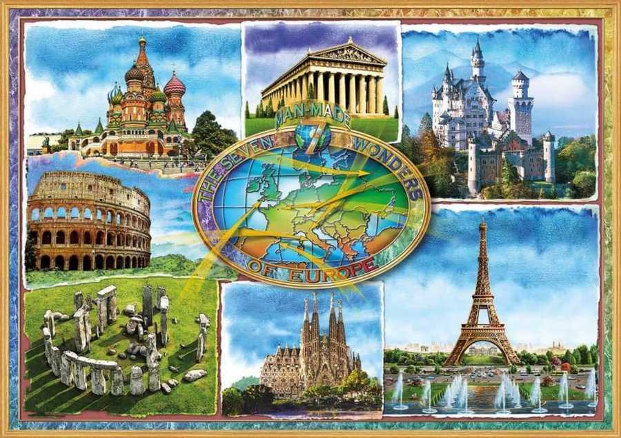 Educa Puzzle - 1500 Parça - Seven Wonders Of Europe