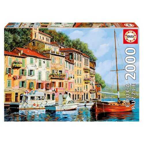 Educa Puzzle - 2000 Parça - La Barca Rossa Alla Calata, Guıdo