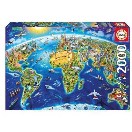 Educa Puzzle - World Landmarks 2000 Parça