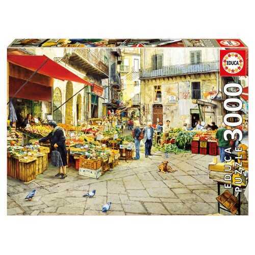 Educa Puzzle - 3000 Parça - La Vucciria Market