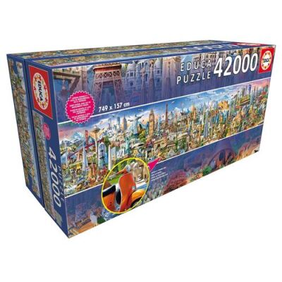 Educa Puzzle - 42000 Parça - Around The World - 1