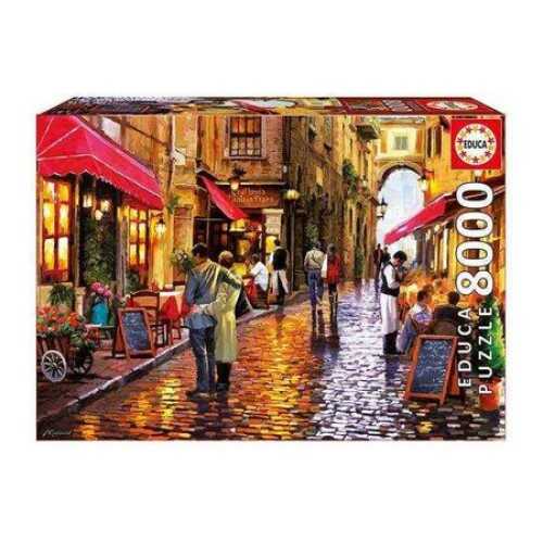 Educa Puzzle - 8000 Parça - Cafe Street