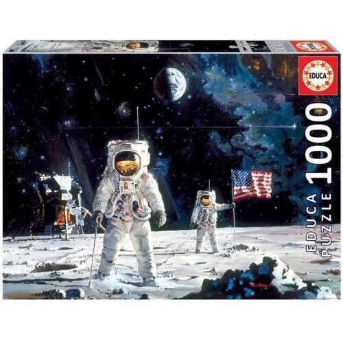 Educa Puzzle First Men On The Moon Robert Mccall 1000 Parça