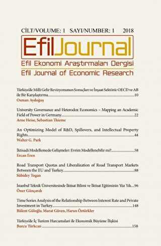 Efil Ekonomi Araştırma Dergisi Cilt: 1 Sayı: 1