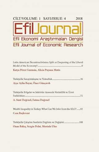 Efil Ekonomi Araştırmaları Dergisi Cilt: 1 Sayı: 4