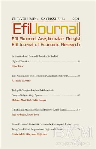 Efil Ekonomi Araştırmaları Dergisi Cilt: 4 Sayı: 13 - 2021 - 1