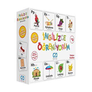 Eğitici Oyun Kartları İngilizce Öğreniyorum - 1