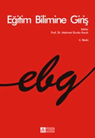 Eğitim Bilimine Giriş - Pegem Akademi Yayıncılık