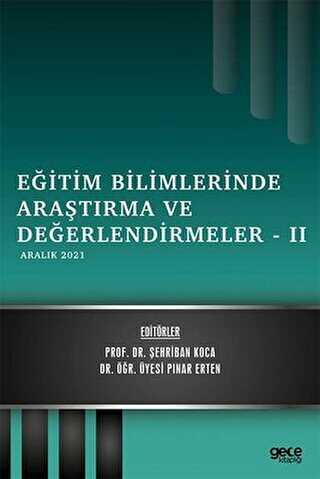 Eğitim Bilimlerinde Araştırma ve Değerlendirmeler 2 - Gece Kitaplığı