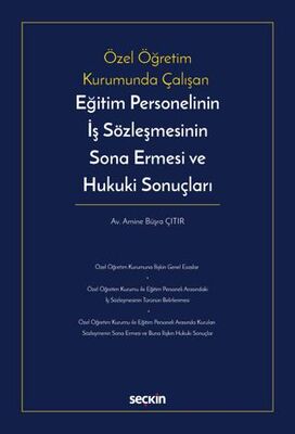 Eğitim Personelinin İş Sözleşmesinin Sona Ermesi ve Hukuki Sonuçları - 1