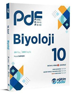 Eğitim Vadisi Yayınları Eğitim Vadisi 10. Sınıf Biyoloji PDF Planlı Ders Föyü - 1