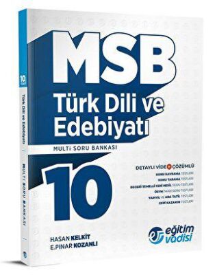 Eğitim Vadisi Yayınları Eğitim Vadisi 10. Sınıf Türk Dili ve Edebiyatı MSB Modüler Soru Bankası - 1