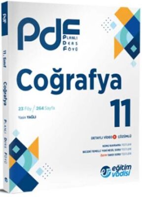 Eğitim Vadisi Yayınları Eğitim Vadisi 11. Sınıf Coğrafya PDF Planlı Ders Föyü - 1