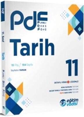 Eğitim Vadisi Yayınları Eğitim Vadisi 11. Sınıf Tarih PDF Planlı Ders Föyü - 1