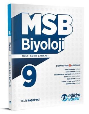 Eğitim Vadisi Yayınları Eğitim Vadisi 9. Sınıf Biyoloji Güncel MSB Multi Soru Bankası - 1